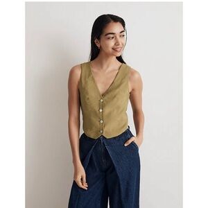Madewell Katrina Crop Vest Top in Softdrape NM422 Size 10